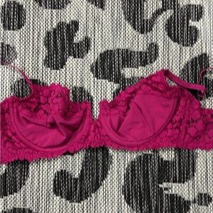 Free People Fuchsia Lace Bra